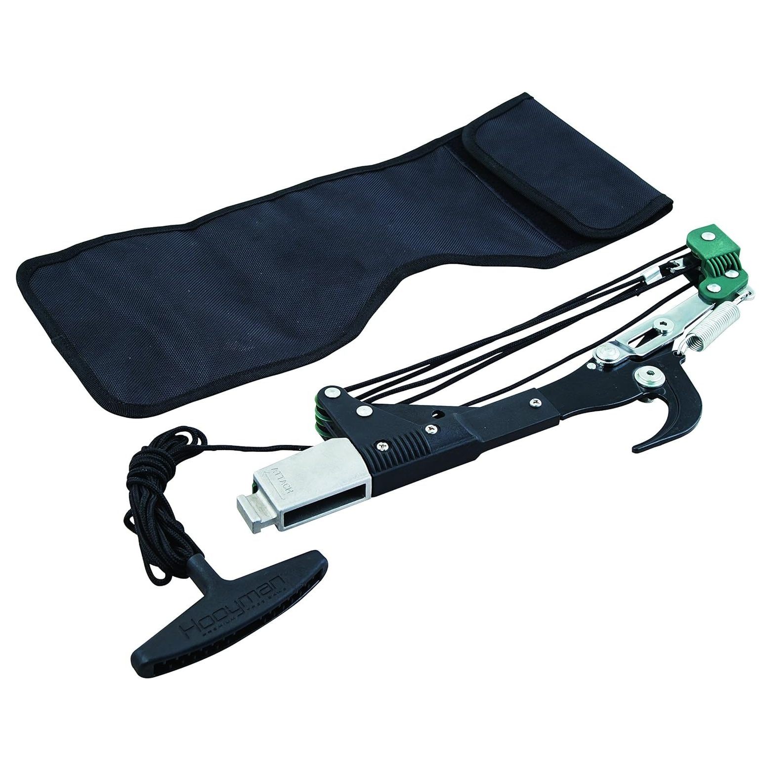 Extendable Tree Saw Lopper Attachment with Curved Bypass Cutting Blade, Actuation Rope w/ Handle