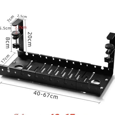 Extendable Under Desk Cable Management Wire Table Pc Computer Cord Socket Holder Wire Organizer Tray TOGC