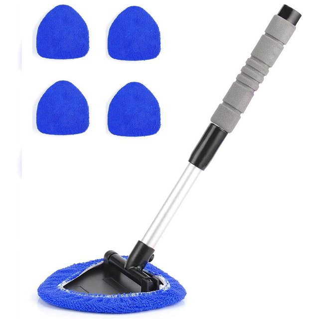 Extendable Windshield Cleaning Tool Kit Car Window Glass Wiper Cleaner