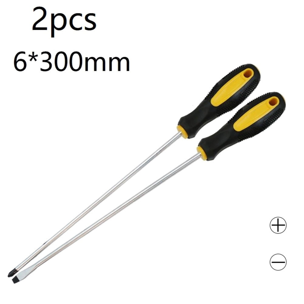 Extended 12 Inch Long Phillips Screwdriver With Rubber Handle Magnetic Screwdriver