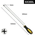 thumbnail image 1 of Extended 12-Inch Long Phillips Screwdriver With Rubber Handle Magnetic Screwdriver, 1 of 6