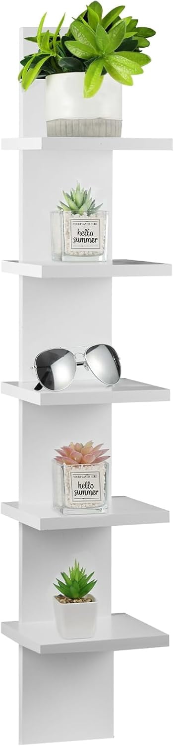 Extended 5 Tier Wall Shelf Unit - 43