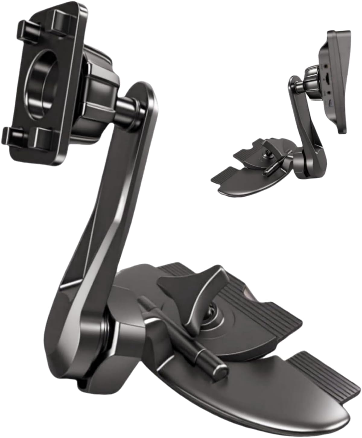 Extended Arm CD Slot Mount for CarPlay Screen Adjustable 360° Rotating ...