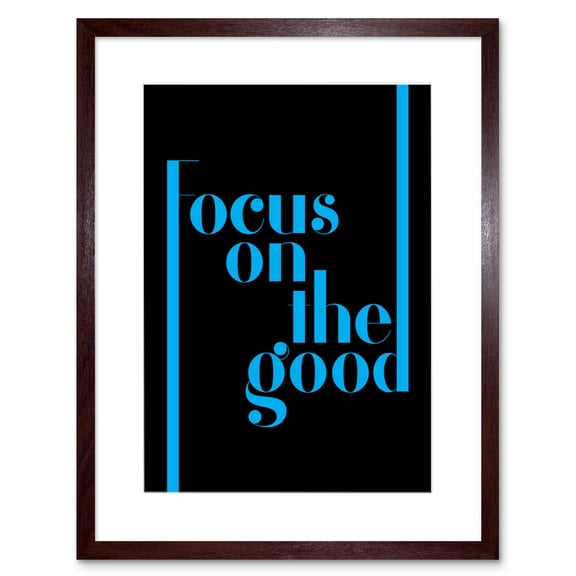 Extended Blue Focus Good Framed Wall Art Print