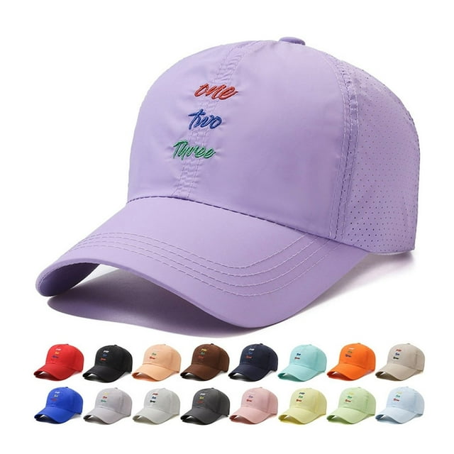 Extended Brim Adjustable Bucket Solid Color Baseball Hat Women ...