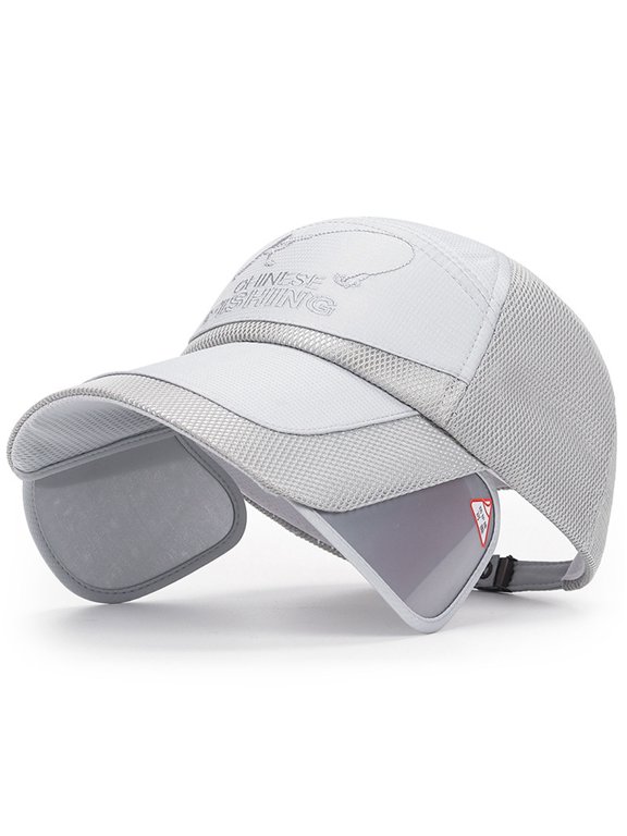 Extended Brim Breathable Hat for Sport Hiking Adjustable Baseball Caps Sun Protections Hat for Unisex Fishing Hat