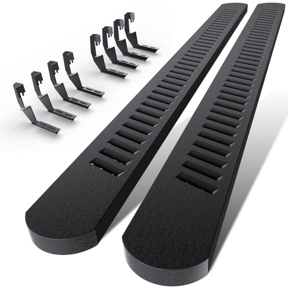 Extended Cab Running Boards Side Steps Compatible with 2007-2018 Chevy Silverado 1500/2500HD/3500HD Pickup, 6.7 Inches Nerf Bars Step Rails