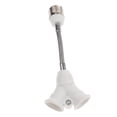 thumbnail image 1 of Extended E27 to 2 Socket E27 Base Socket Light Bulb Adapter Plug Converter, 1 of 6