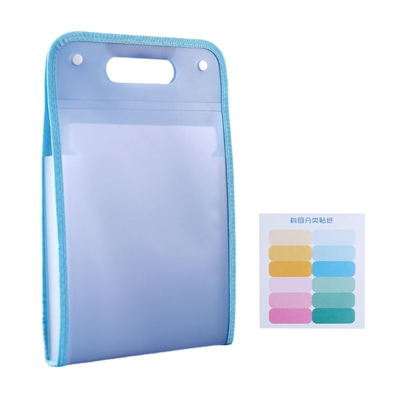 Extended Folder Portable Bag 13 Cells A4 Portable Folder Paper Bag Layer Large Capacity Bag For Students To Collect And Organize Artifacts Subject Classification Folding Craft Table Stationery