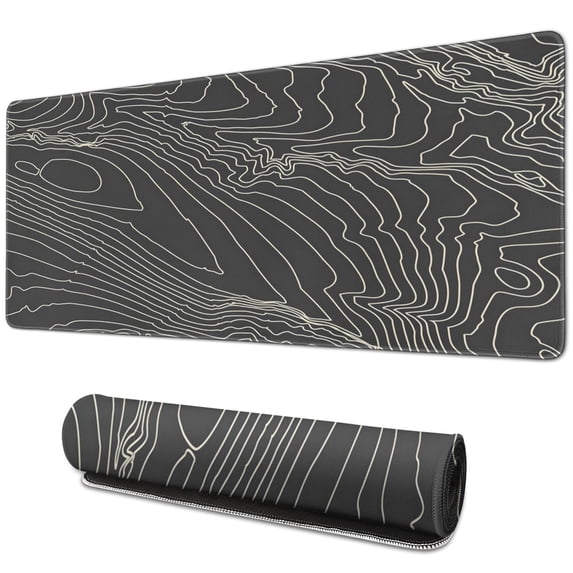 "Extended Gaming Mouse Pad (31.5x11.8 Inch): Inspiring Mountain Design, Stitched Edges, Stable Rubber Base | Great for Gamers, Office Workers & Students"