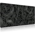 thumbnail image 1 of Extended Gaming Mouse Pad Abstract Topographic Fractal Lines Large Mousepad with Stitched Edges,Anti-Slip Rubber Base Keyboard Mouse Mat Desk Pad for Gaming Home Office 35.4 x 15.7 inches, 1 of 6
