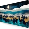 thumbnail image 1 of Extended Gaming Mouse Pad Large Desk Mat XXL 35.4x15.7in Mouse Pad Non-Slip Rubber Base Keyboard Pad Waterproof Desktop Mat for Laptop Computer Work Game Home Office-Forest, 1 of 6