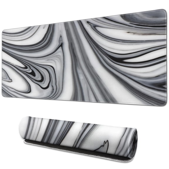 Extended Gaming Mouse Pad in Fluid Design - Bring Style & Efficiency to Your Desk