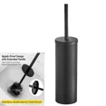 thumbnail image 1 of Extended Handle Splash Proof Toilet Brush And Plunger Set Stainless Steel For Bathroom RV Clean, 1 of 11