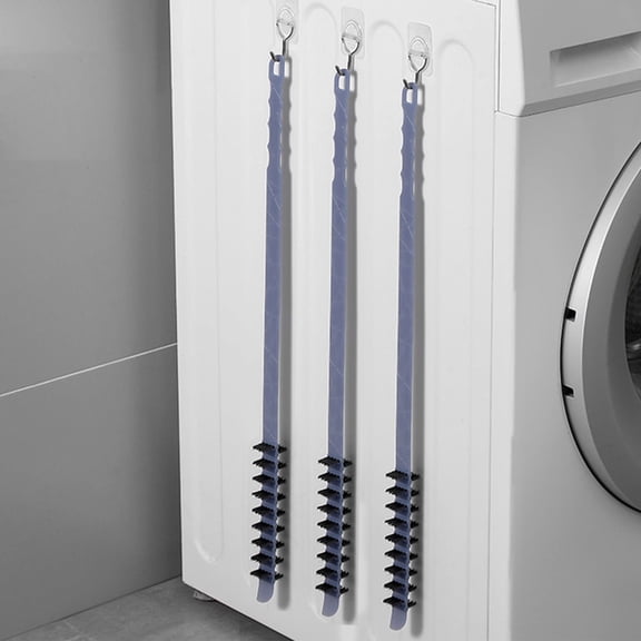 Extended Handle Washing Machine Cleaning Brush, Drum & Inner Wall Scrubber for Laundry Appliances, Gray/White/Green, 1-Pack