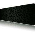 thumbnail image 1 of Extended Large Computer Gaming Mouse Pad Desk Mat(31.5×15.7 in),Desk Pad with Non-Slip Base Stitched Edges,Suitable for Work Office Large Gaming Mouse Pad Desktop Pad-Black Leopard Cheetah, 1 of 6