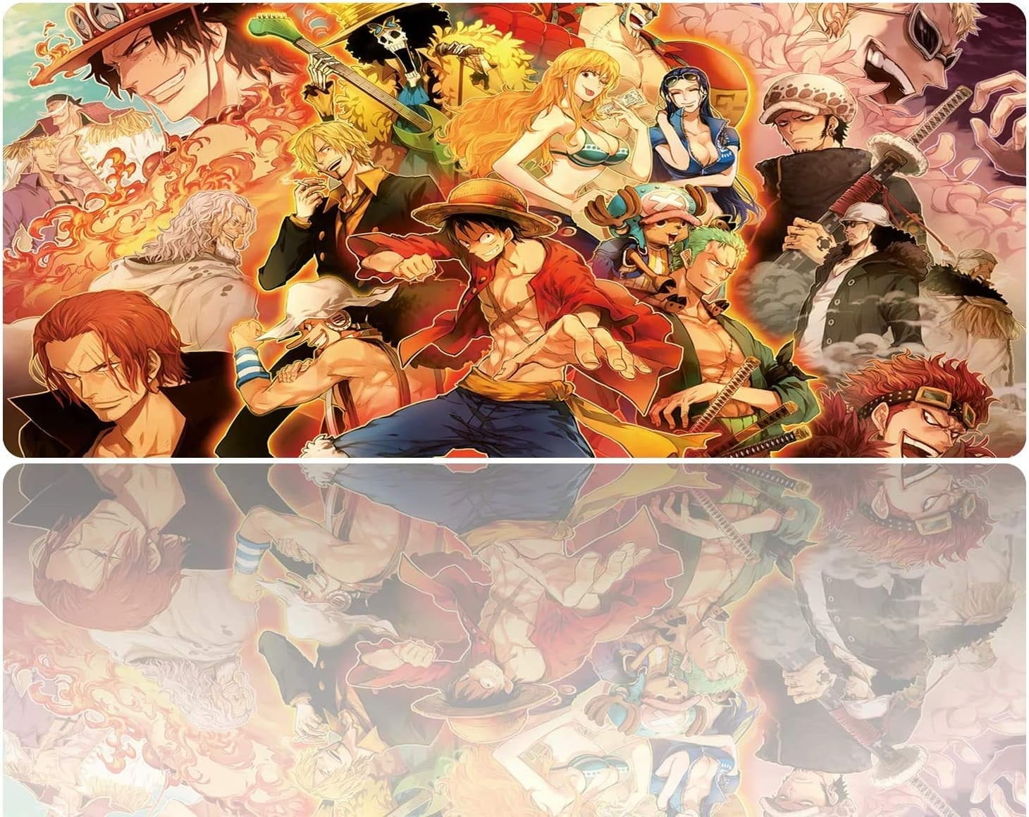 Extended Large Mouse Pad, Gaming Mouse Pad, Full Desk Keyboard Mouse Pad, XXL Bigmouse Pad with Anime, Waterproof and Anti-Skid for Office Desk Decor (35.4×15.75×0.1 inch)