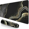 thumbnail image 1 of Extended Large Mouse Pad, XXL Gaming Mousepad 31.5 x 15.7 Inch, Big Computer Keyboard Desk Pad, Waterproof Mouse Mat with Stitched Edges and Non-Slip Base for Office Gaming, Black Marble, 1 of 6