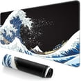 thumbnail image 1 of Extended Large Mouse Pad, XXL Gaming Mousepad 31.5 x 15.7 Inch, Big Computer Keyboard Desk Pad, Waterproof Mouse Mat with Stitched Edges and Non-Slip Base for Office Gaming, Sea Waves, 1 of 6