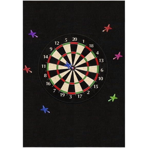 Extended Length Dart Board Wall Protectors, 36" x 24" Felt Dartboards Surround Wall Protector Wall Tiles Dart Board Backer, Cork Board Alternative$$Sport & Recreation Other
