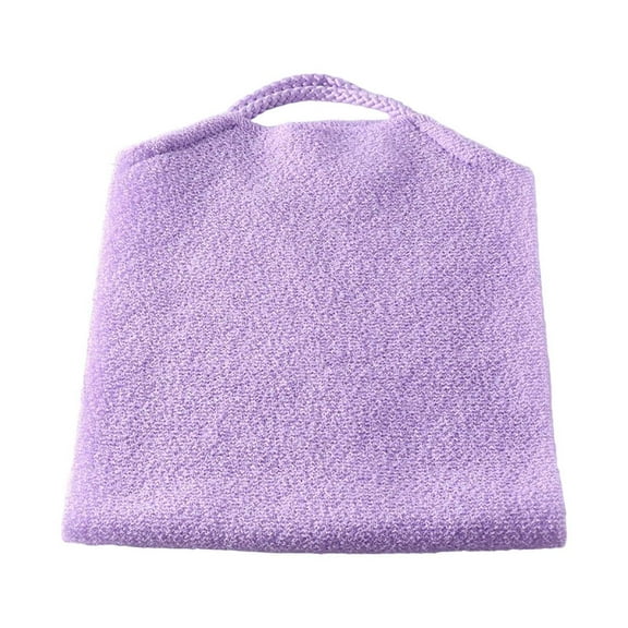 Extended Length Exfoliating Back Scrubber Washcloth Nylon Stretchable Scrub Towel With Pull Strap For Deep Cleansing Shower And Bath