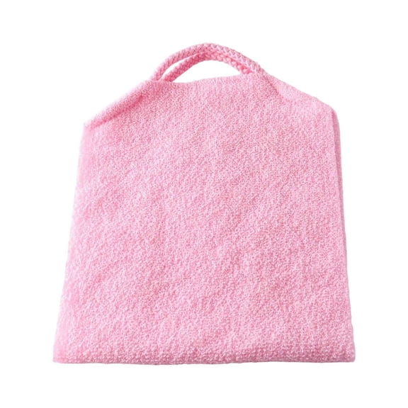 Extended Length Exfoliating Back Scrubber Washcloth for Deep Cleansing Shower and Bath Stretchable Nylon Scrub Towel with Convenient Pull Strap