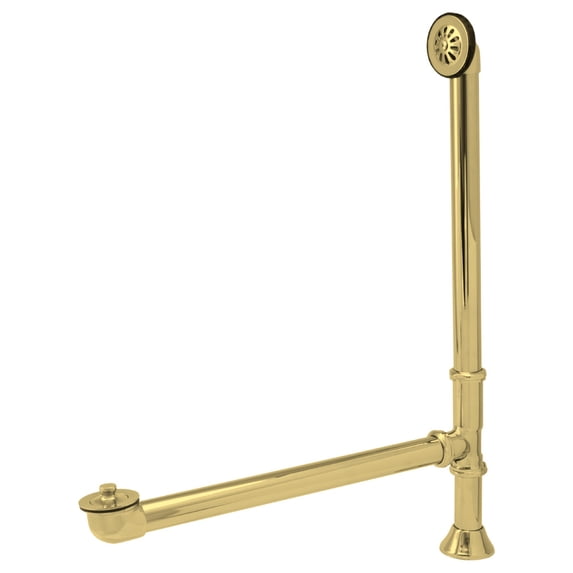 Extended Lift & Turn Clawfoot Tub Drain