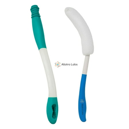 Extended Reach Comfort Kit - Includes Long Reach Toilet Wiping Tool and Long Reach Bath Brush.