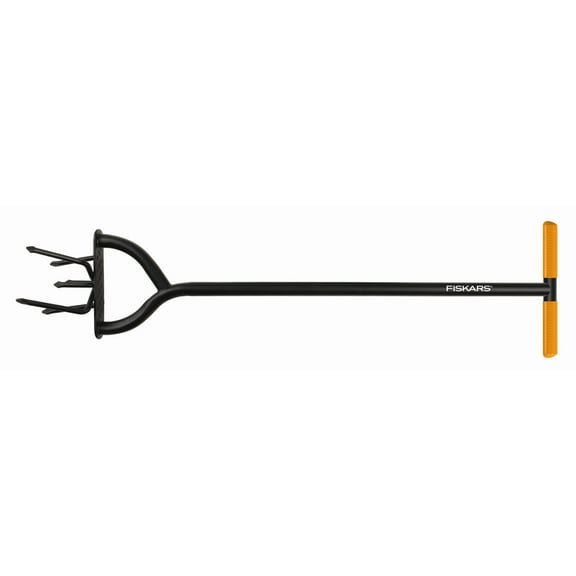 Fiskars Steel Extended Reach Tiller, 40-inch