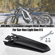 Extended Rear Fender for Sur-Ron Light Bee X/S X160/X260 Plastic Mud Guard 16.38x6.61x2.2in