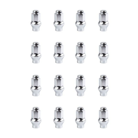 Extended Shaft Tapered Lug Nut (16 Pack) 10mm x 1.25mm Thread Pitch w/14mm Head Chrome for Yamaha KODIAK 450 4x4 Auto 2003-2006