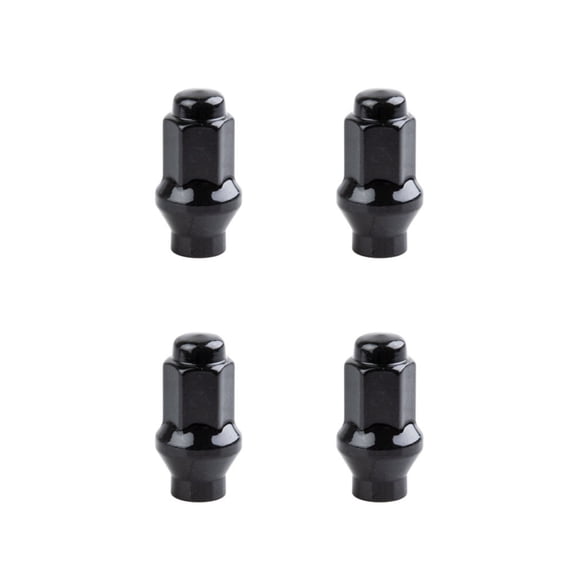 Extended Shaft Tapered Lug Nut (4 Pack) 10mm x 1.25mm Thread Pitch w/14mm Head Black for Kawasaki MULE 610 4x4 2011-2016