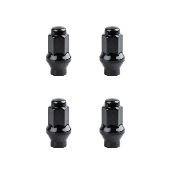 Extended Shaft Tapered Lug Nut (4 Pack) 10mm x 1.25mm Thread Pitch w/14mm Head Black for Yamaha YFM 350ER Moto-4 1987-1995
