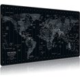 thumbnail image 1 of Extended Speed Gaming Mouse Pad Large Size 35.4 X 15.7X 0.12inches Desk Mat Mousepad with Personalized Design - World Map, 1 of 6