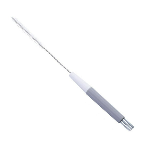 Extended Straw Cleaning Brush With Soft Nylon Bristles And Comfort Grip For Drinkware And Bottles
