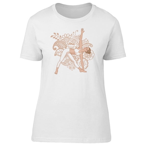 Extended Triangle Yoga Pose T-Shirt Women -Image by Shutterstock, Female XX-Large