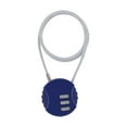 thumbnail image 1 of Extended Wire Rope Password Motorcycle Helmet Lock Wire Rope Padlock Smart Combination Lock Code Security Lock Digit Padlock BLUE, 1 of 8