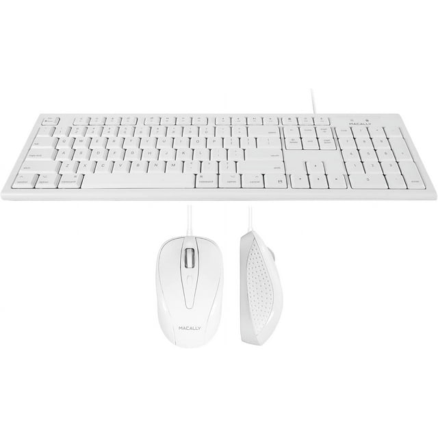 Extended Wired Keyboard and Mouse Combo, Ergonomic Comfort