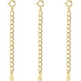thumbnail image 1 of Extenders Chain Necklace 18K Gold Plated Sterling Silver Extension Chains for Women, 1 of 2