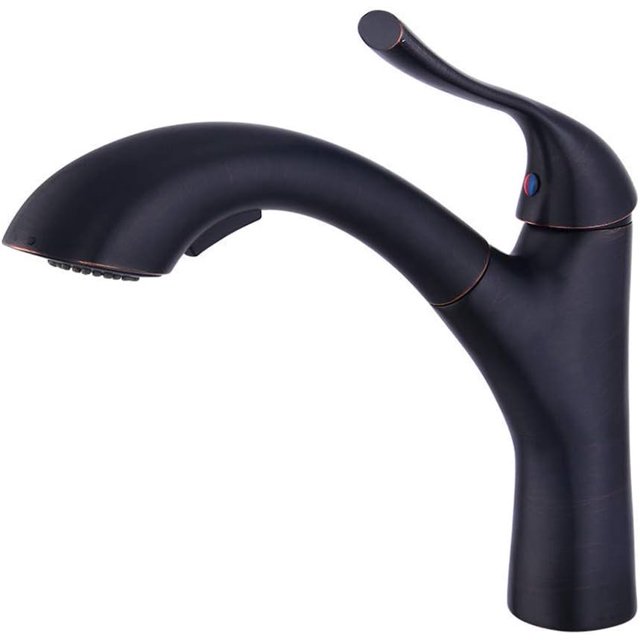 Extendible Pull Out Kitchen Sink Mixer Tap,2 Function Shower Head Dish