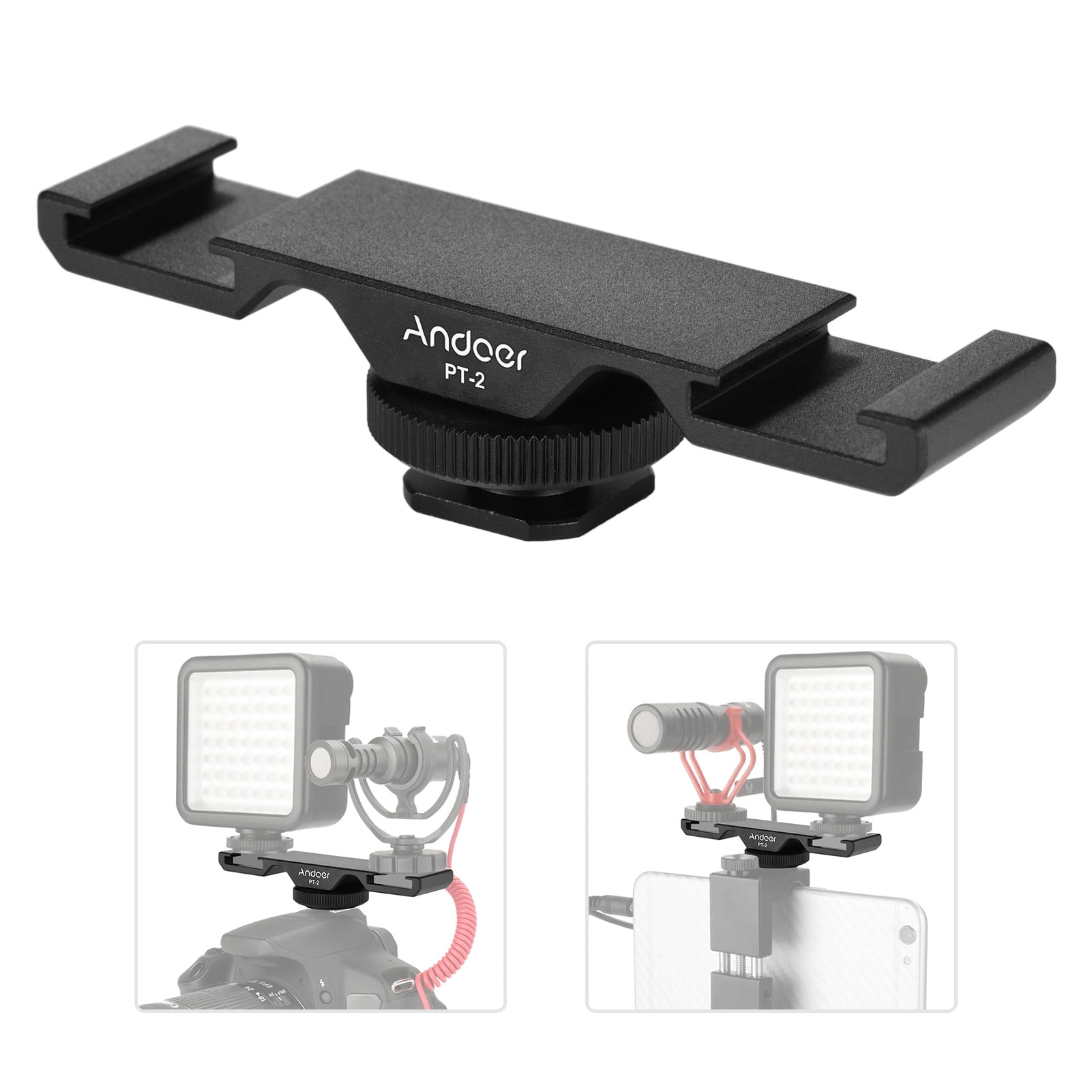 Extension Bar,Cold Mount Buzhi Mic Led Video Bar Dual Dv Mount Bar Dual ...
