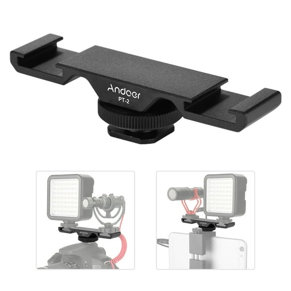 Extension Bar,Cold Mount Buzhi Mic Led Video Bar Dual Dv Mount Bar Dual Pt-2 Dv Dslr Camera Eryue Dslr Camera Mic Bortt