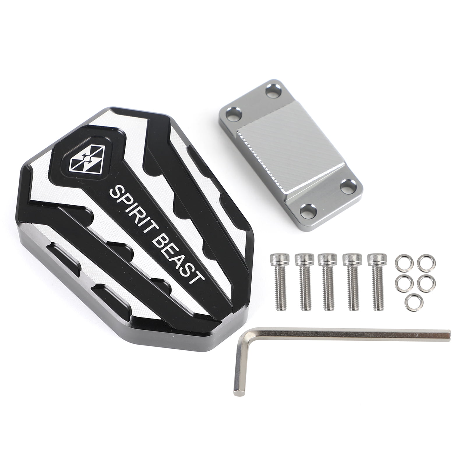 Extension Brake Pedal Enlarger Pad, Black for Kawasaki Ninja 400 650