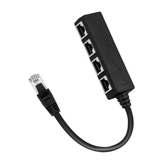 Extension Cable Accessories LAN Ethernet Fast Adapter Connector Network Splitter Laptop Plug Signal Switching 1 Male To 4 Female