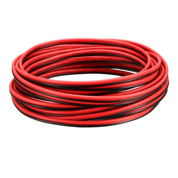 Extension Cable Wire Cord 2pin 22 AWG Parallel Wire 4M Length Red Black
