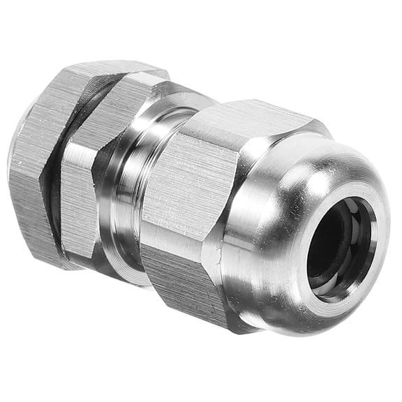 FOMIYES Armoured Cable Junction Box Plated Silver with Cable Connector for Industrial and Outdoor Use