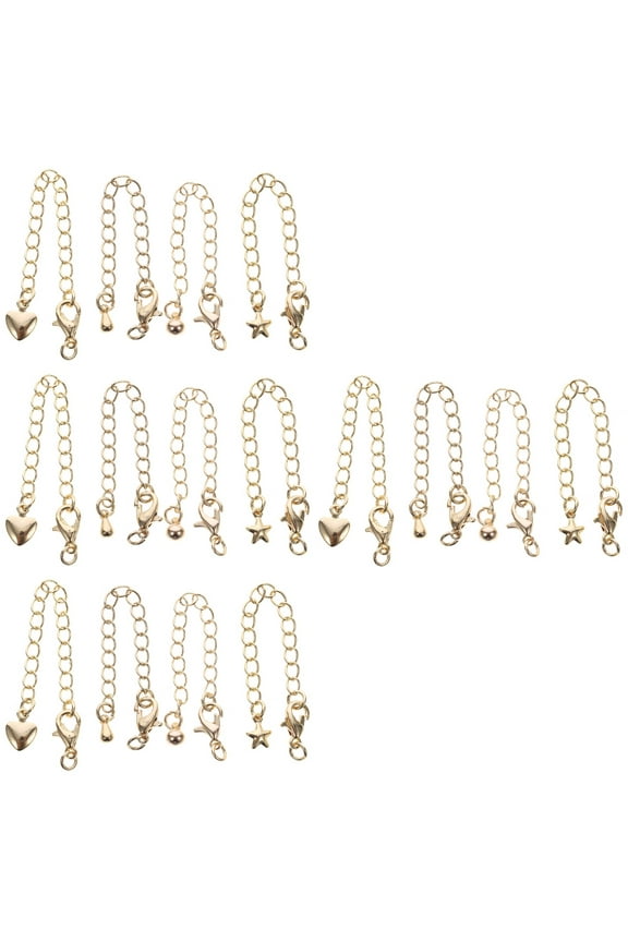 Extension Chain Gold Necklace Extender Jewelry Making Anklet Extenders Bracelet