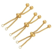 HPDDIN Extension Chain Stainless Steel Texture Stretchable Chain for Bracelets Necklace
