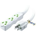Extension Cord 10 ft, Extension Cord with Multiple Outlets (3 Outlets