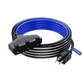 thumbnail image 1 of Extension Cord 25 ft, SJTW Extension Cord with Multiple Outlets, 16 Gauge (Black, White and Blue) ETL Listed, 1 of 5
